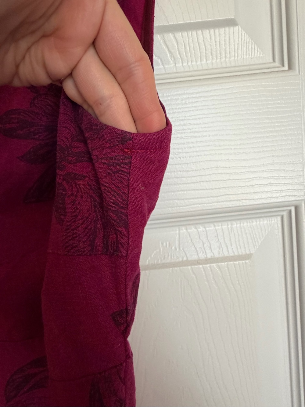 Smoking Lily Fuchsia Pink Linen Dress - Picture 4 of 11
